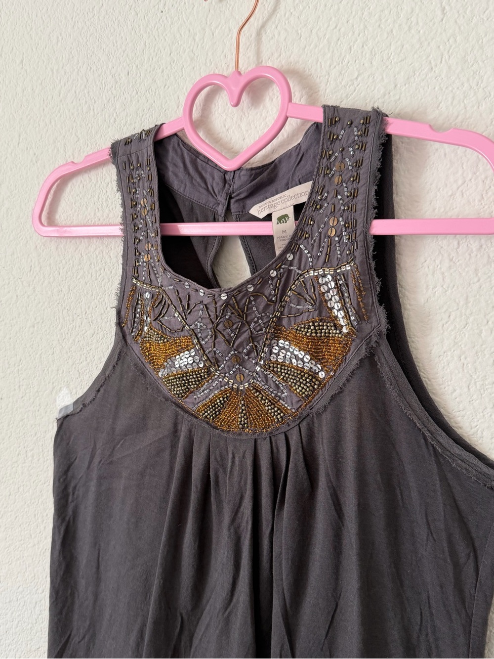 Banana Republic Beaded Scoop Neck Tank Top - Picture 2 of 6